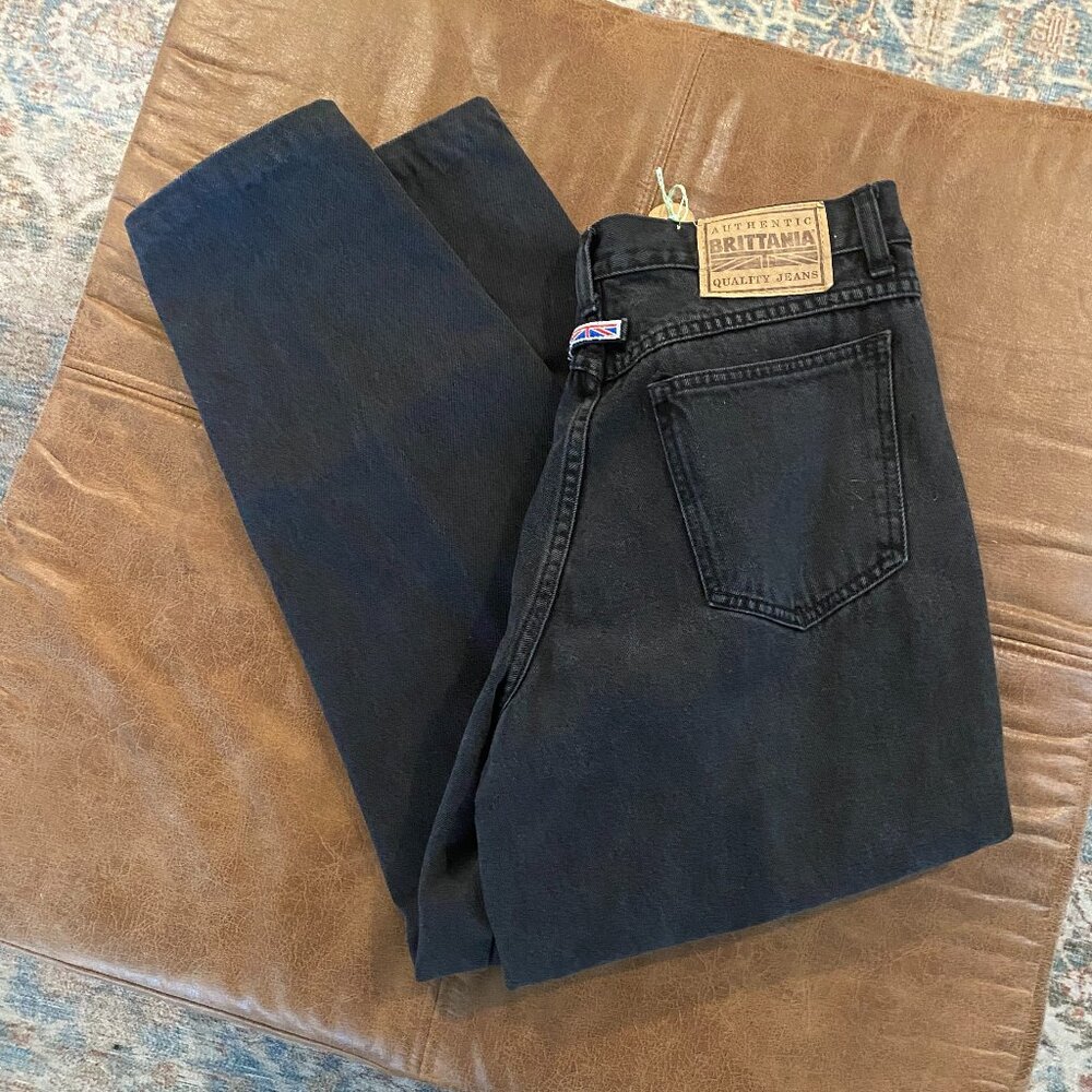 Vintage Brittania Black Jeans